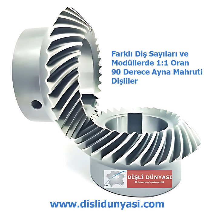 1/1 Oran Ayna Mahruti Dişli 1/1 Oran Ayna Mahruti Dişli