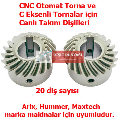 Arix-Hummer-Mastech Canlı Takım Dişlisi