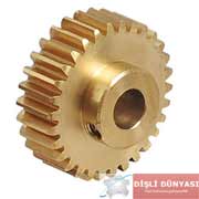 bronz düz dişli