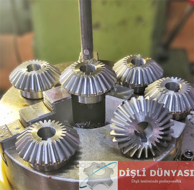 Konik dişli kama kanalı açma