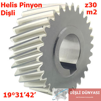 2 Modül Helis Pinyon Dişli