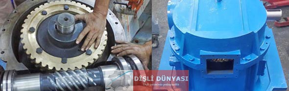 bronz dişli redüktör tamiri