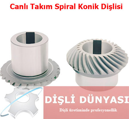 Canlı Takım Spiral Konik Dişli