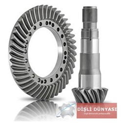 çelik spiral konik dişli